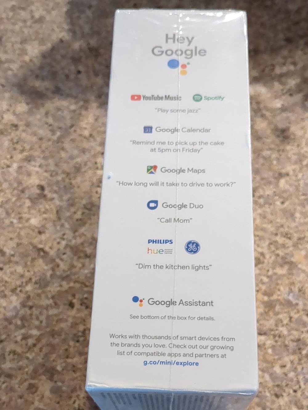 NIB Google Nest Mini 2nd Generation (Chalk) - Sealed Box - Picture 5 of 13